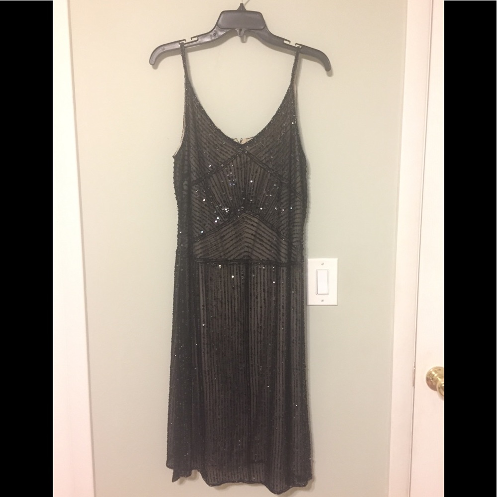 Vintage Adrianna Papell beaded dress 1920s look